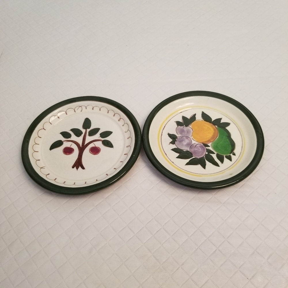 Stangl Pottery 5 Inch Fruit Plates  3798 & 3845 Trenton NJ